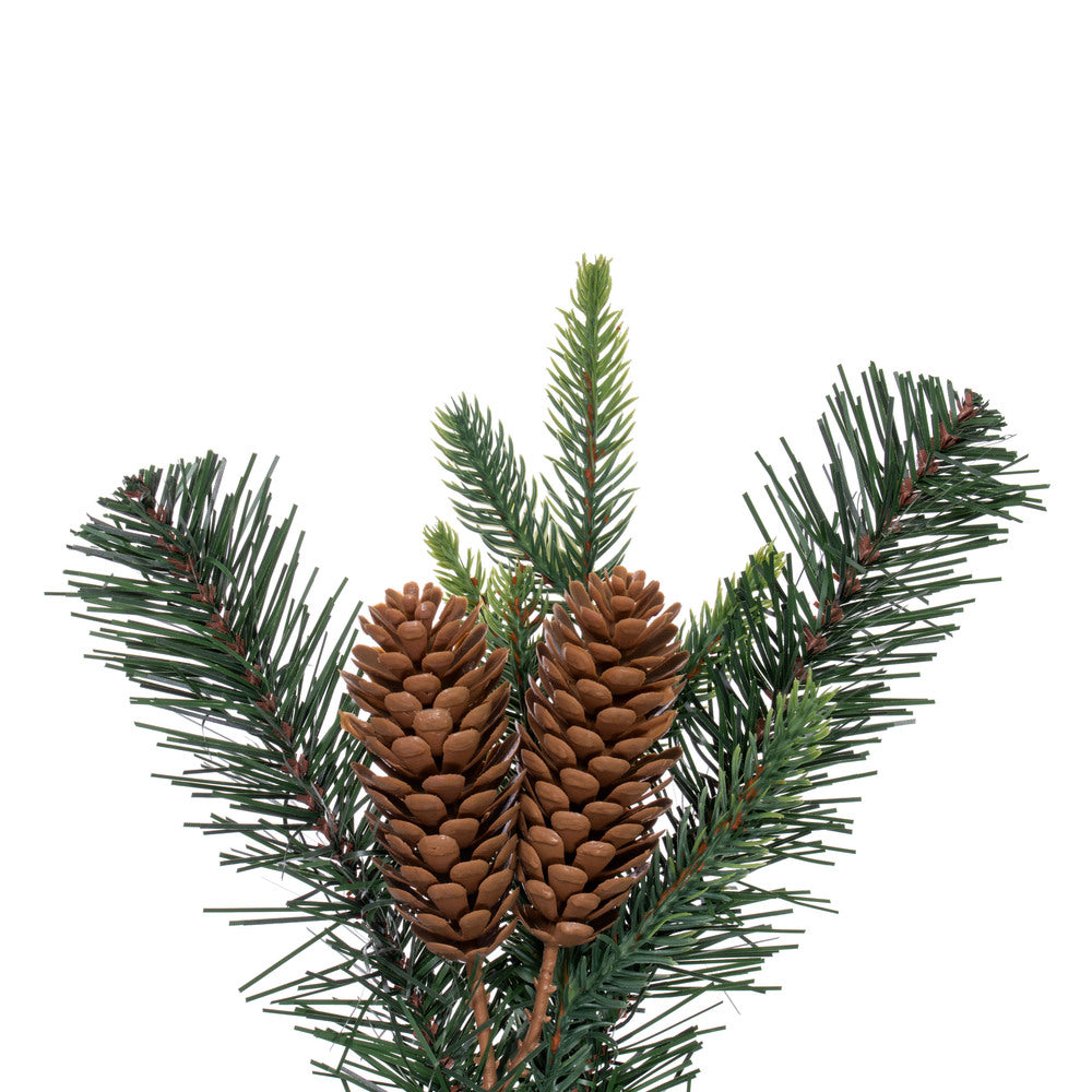 Vickerman 24" Berry Mixed Pine Cone Artificial Unlit Wreath.