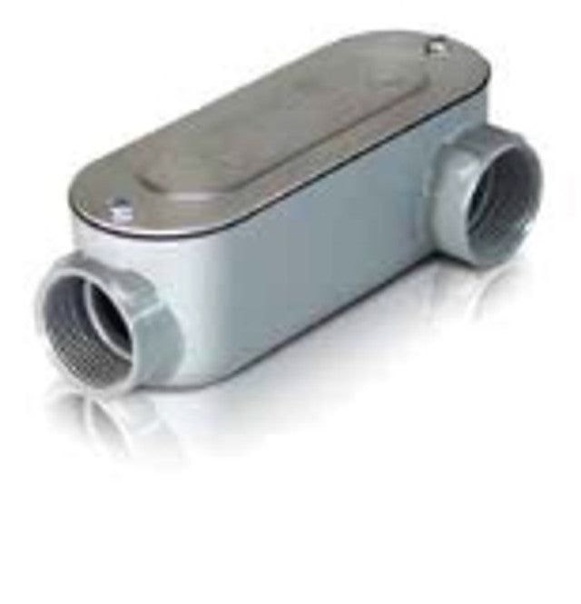 Westgate Threaded Conduit Body, Type LL + Cover & Gasket, 4", Electrical Products, Gray Finish