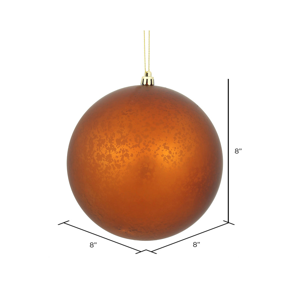 Vickerman 8" Copper Matte Mercury Ball Ornament