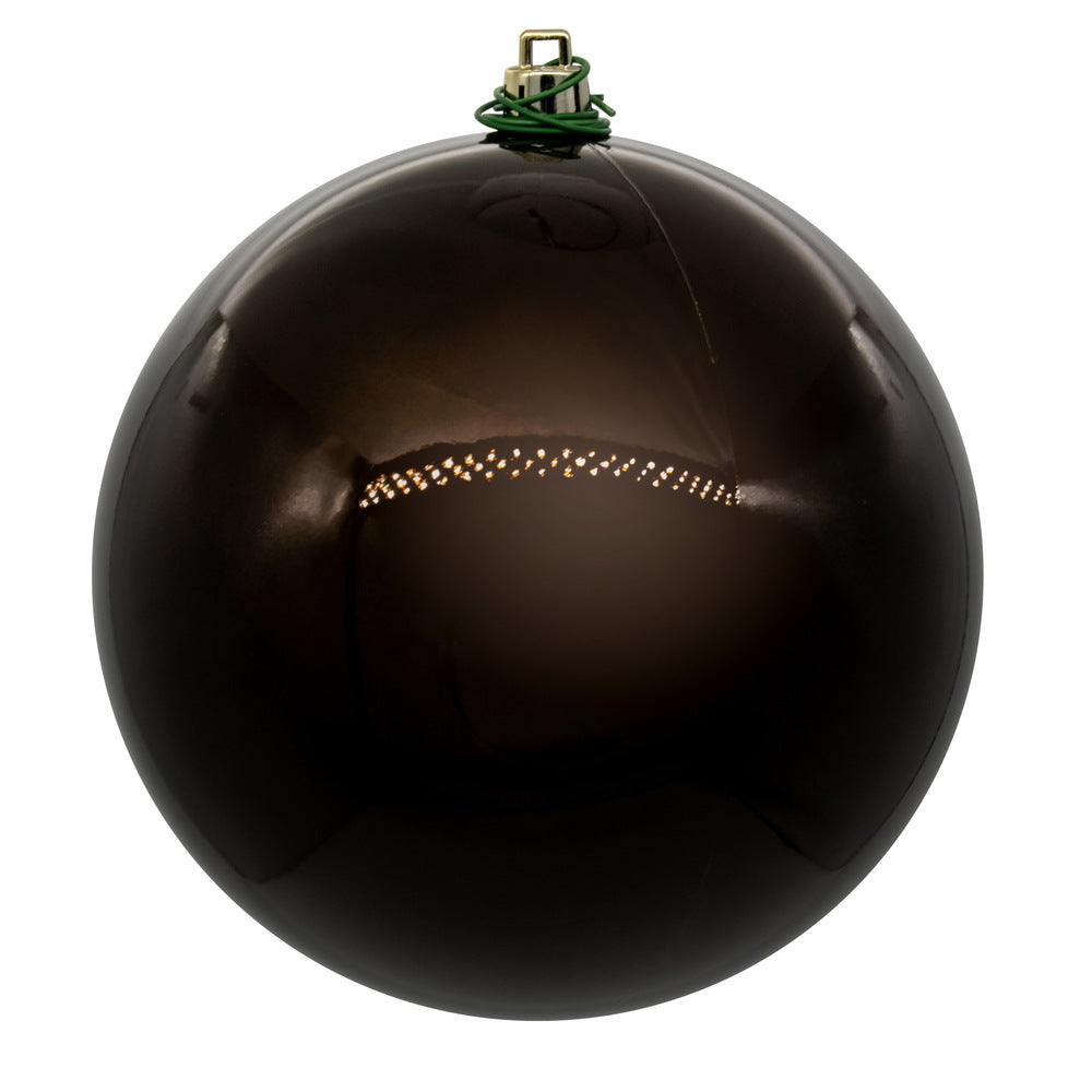 Vickerman 3" Chocolate Pearl UV Drilled Ball Ornament 12 per bag.