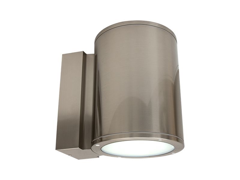 Westgate 8In Wall Cyl. Up/Down Light 40W 30K/40K/50K 0-10V - Bn, Outdoor Lighting, 40W, 3200 Lumens, 3000K/4000K/5000K, Brushed Nickel Finish, 0~10V Dimmable