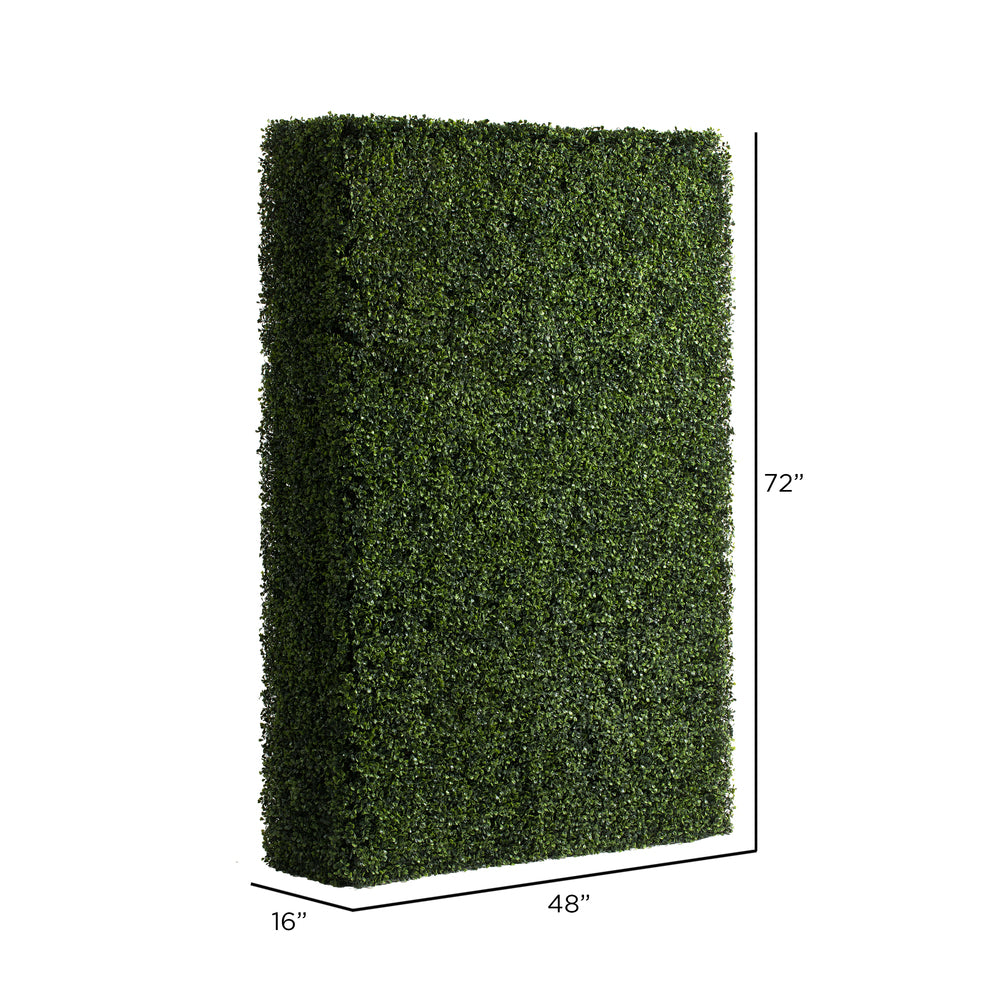 Vickerman 72" x 16" x 48" Artificial Boxwood Hedge.