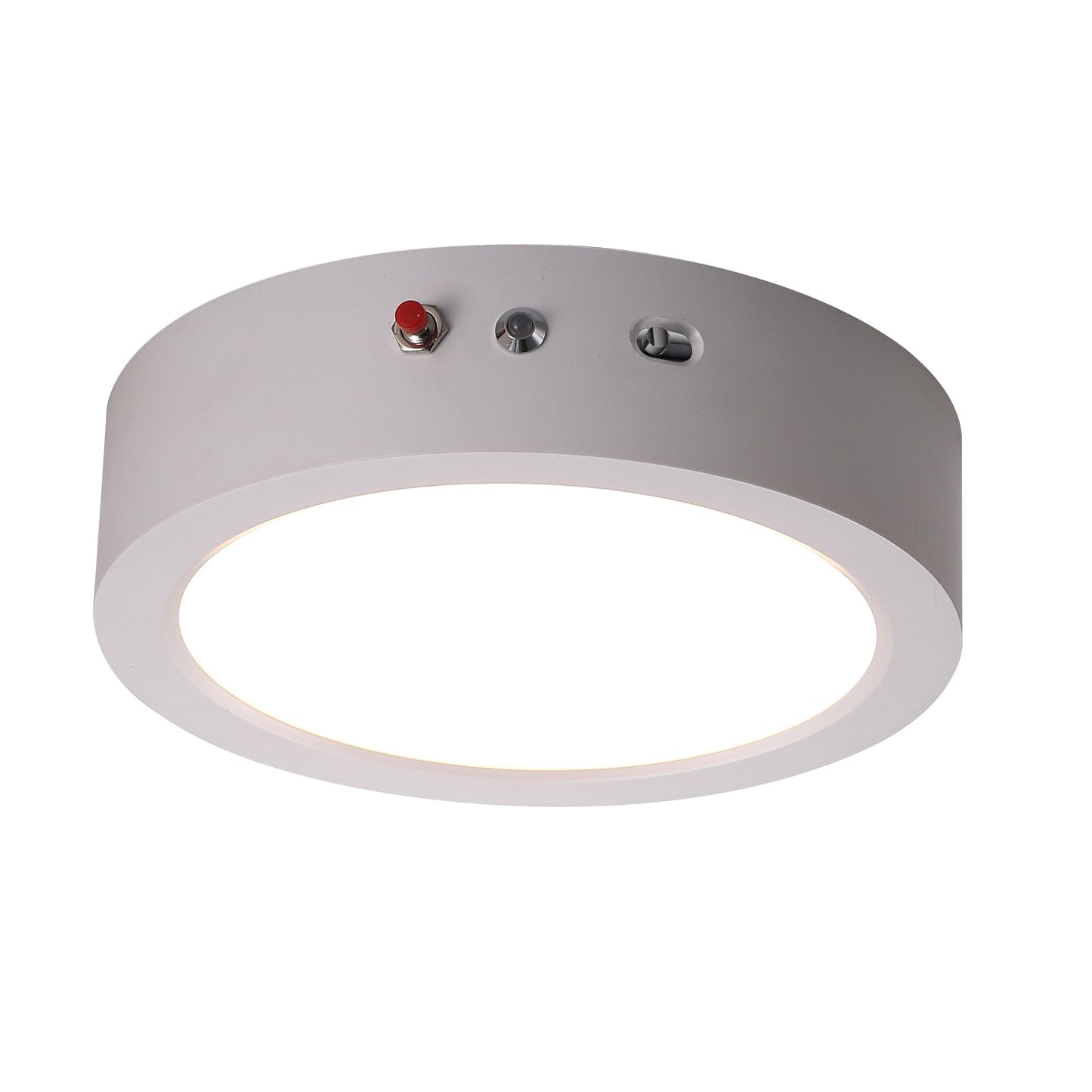 ASD Lighting LED Surface Mini Panel Round 9inch 18W 120V Triac 2700/3000/4000/5000/6000K with Battery Back-up 12W with ETL