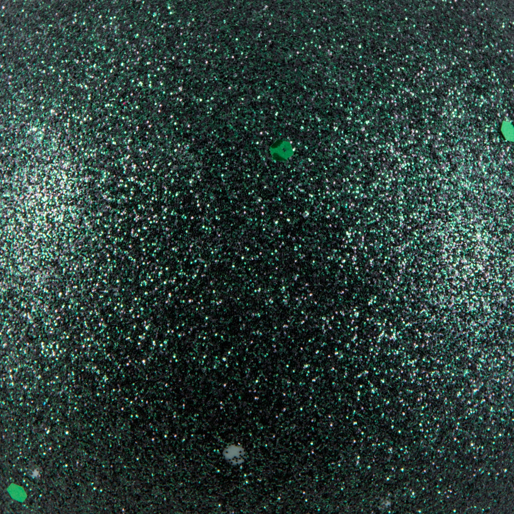 Vickerman 4" Midnight Green Sequin Ball Ornament 6 per Bag