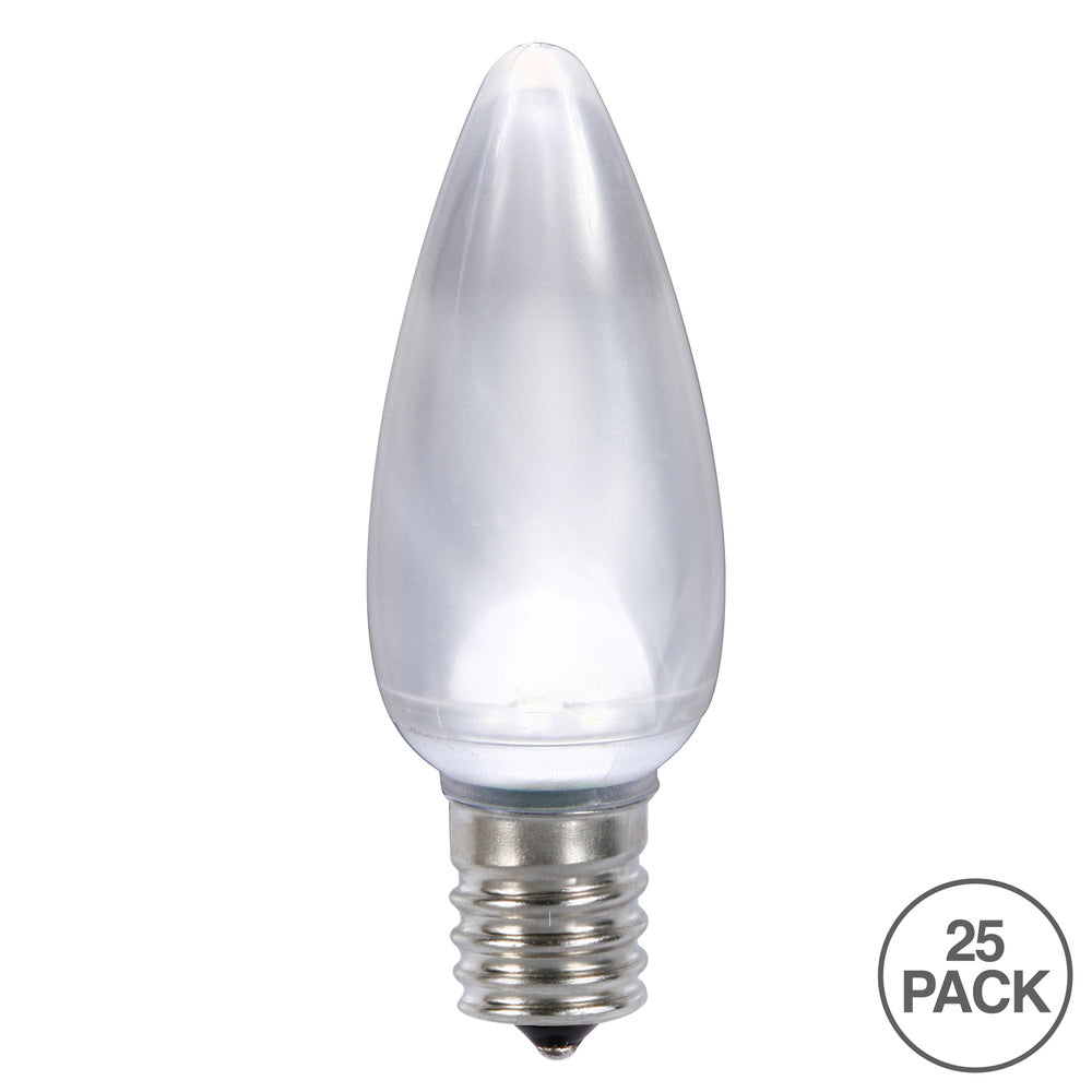 Vickerman C9 Ceramic LED Pure White Bulb package of 25