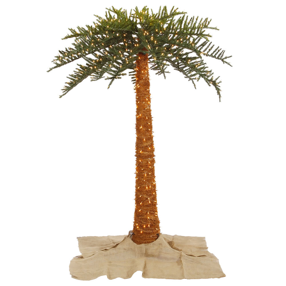 Vickerman 8' Outdoor Royal Palm Artificial Tree with 650 Warm White Italian LED Lights