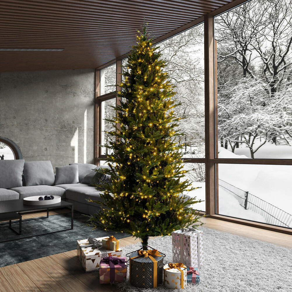 Vickerman 9' x 57" Kamas Fraser Fir Artificial Christmas Tree with 3mm LED Color Changing Lights