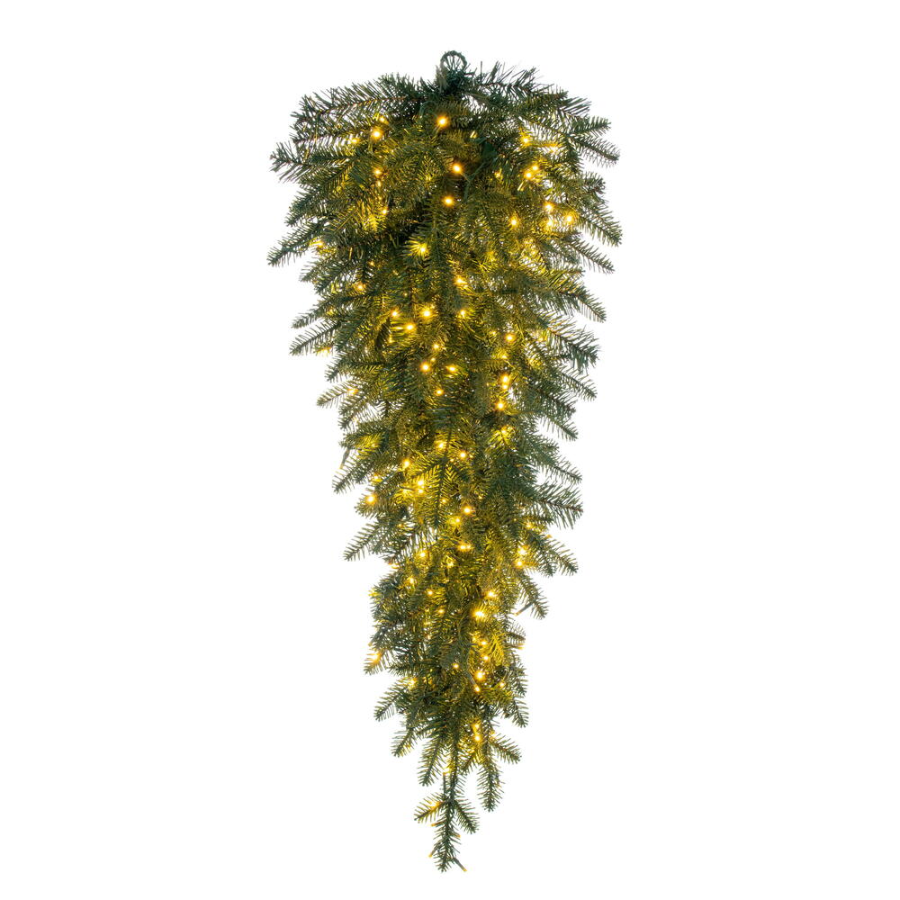 Vickerman 36" Georgian Fraser Fir Artificial Pre-Lit Teardrop Upside Down Tree with Lights