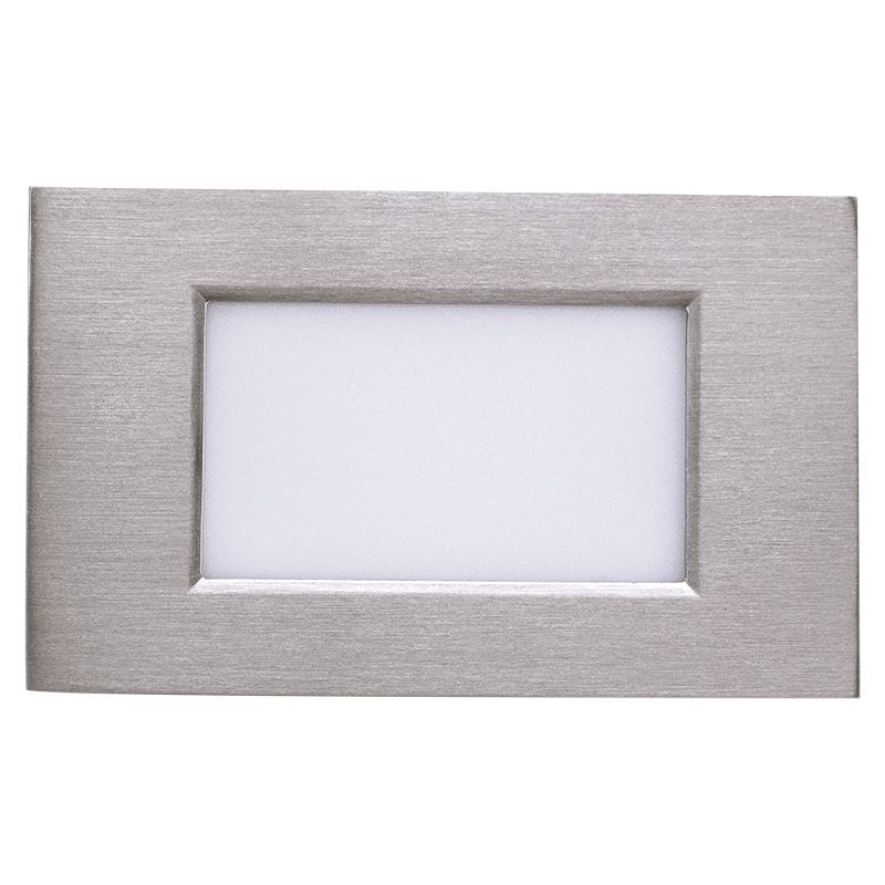 Westgate Integrated Step Light 12V 3W 3Cct, Open Lens, Bn, Landscape Lighting , 3.5W, 75 Lumens, 30K/40K/50K, Brushed Nickel Finish