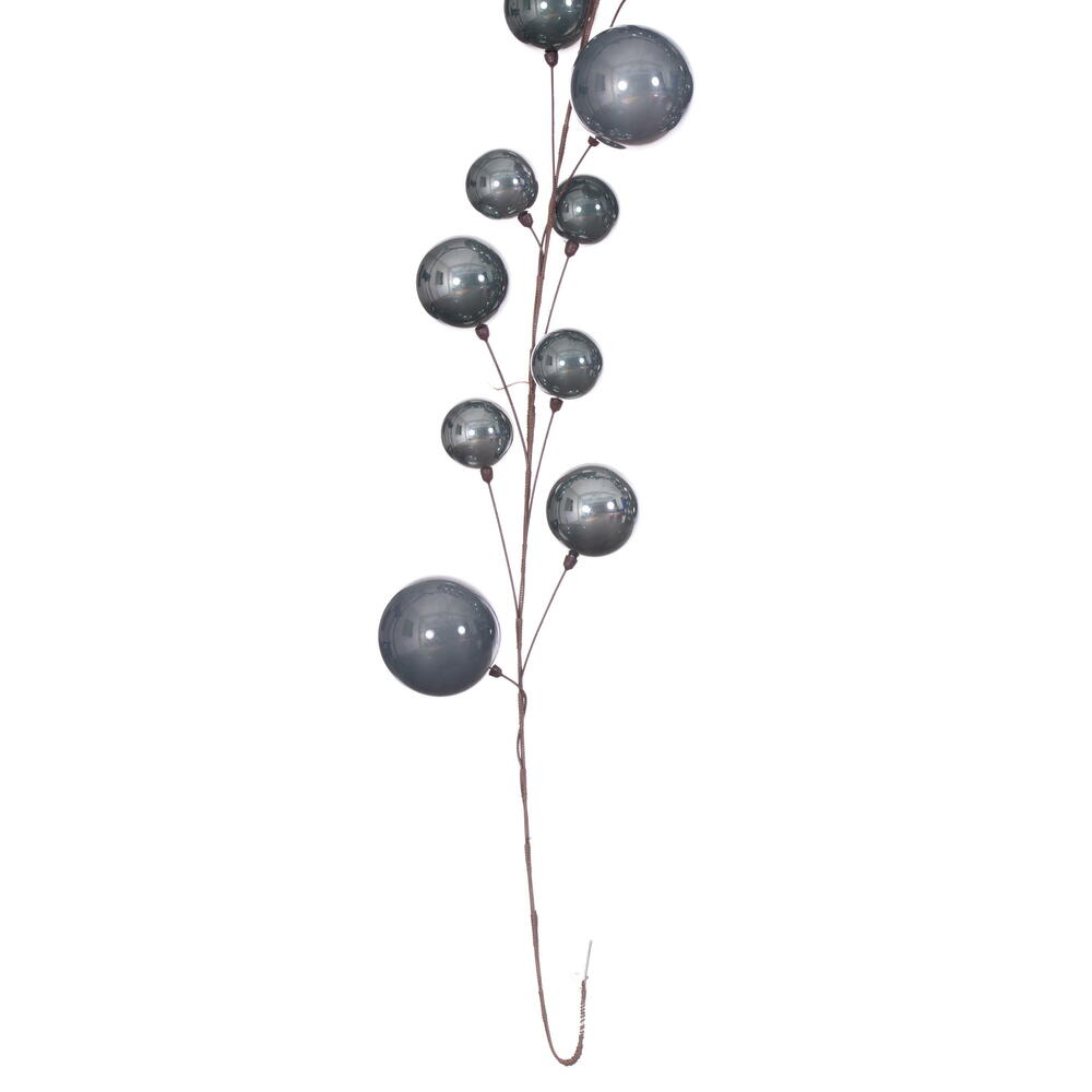 Vickerman 10' Pewter Pearl Branch Ball Wire Garland 10' long and hook for easy hanging.