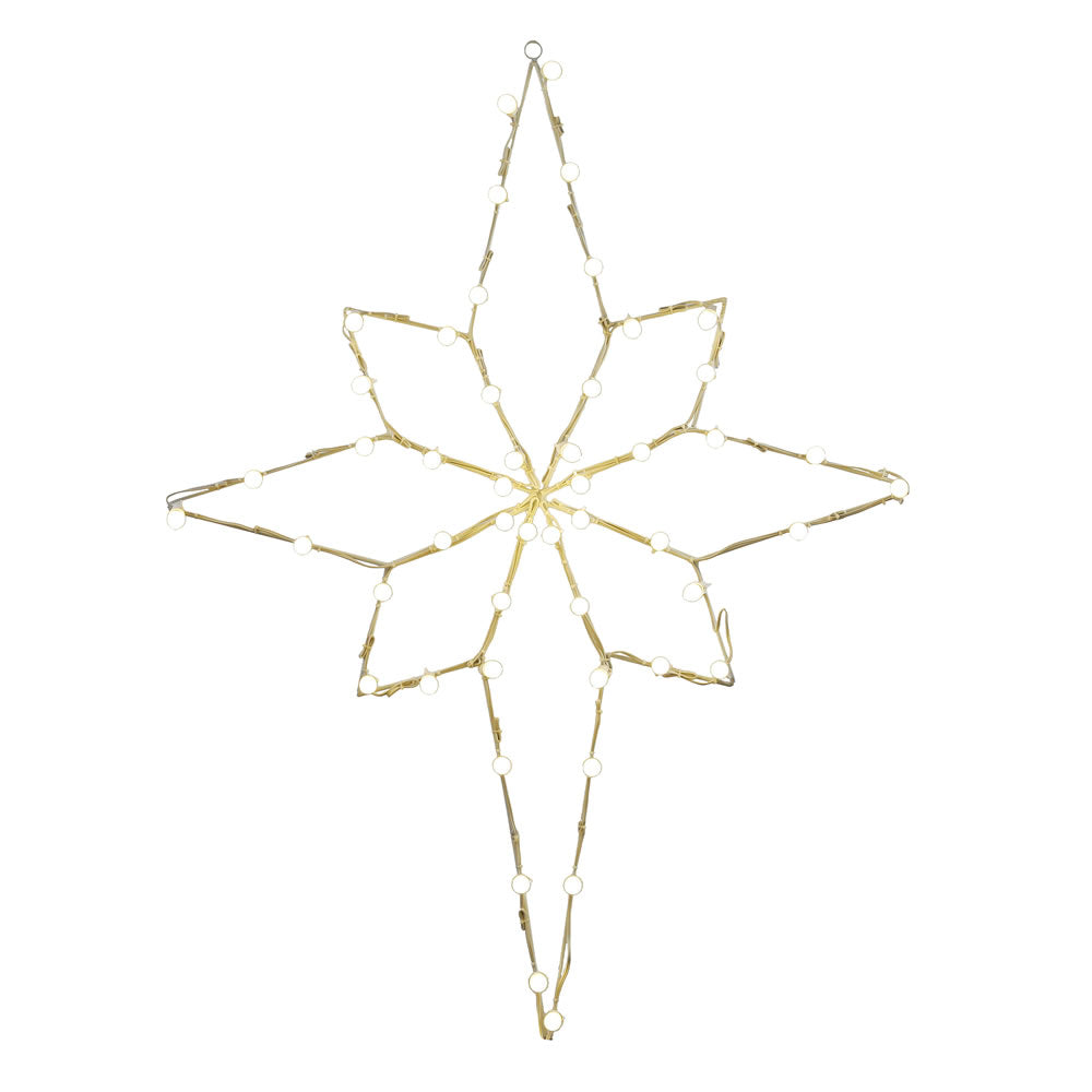 Vickerman 48" C7 Bethlehem Star Wire Silhouette. Comes with clear lights.