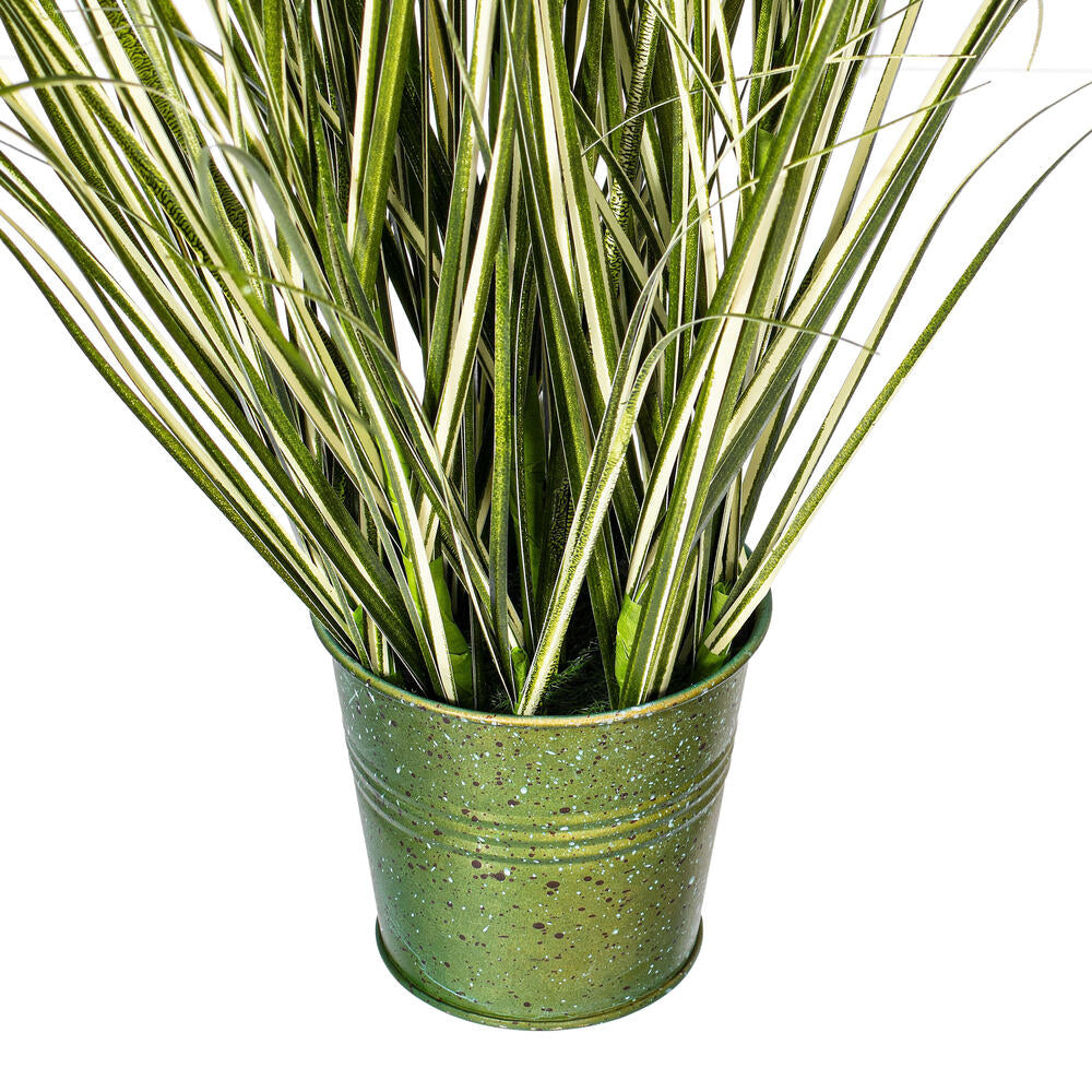 Vickerman 24" Artificial Potted Native Green Grass.