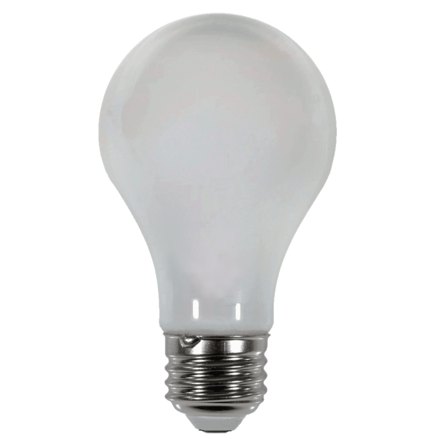 Damar A19 LED Light Bulb 7W 720 Lumen E26 Medium Base 2700K Warm White for Bedroom Living Room Lamp Home Light Bulb 120V Dimmable CRI80 360° Beam Angle Dry/Damp Location White Finish Pack of 6