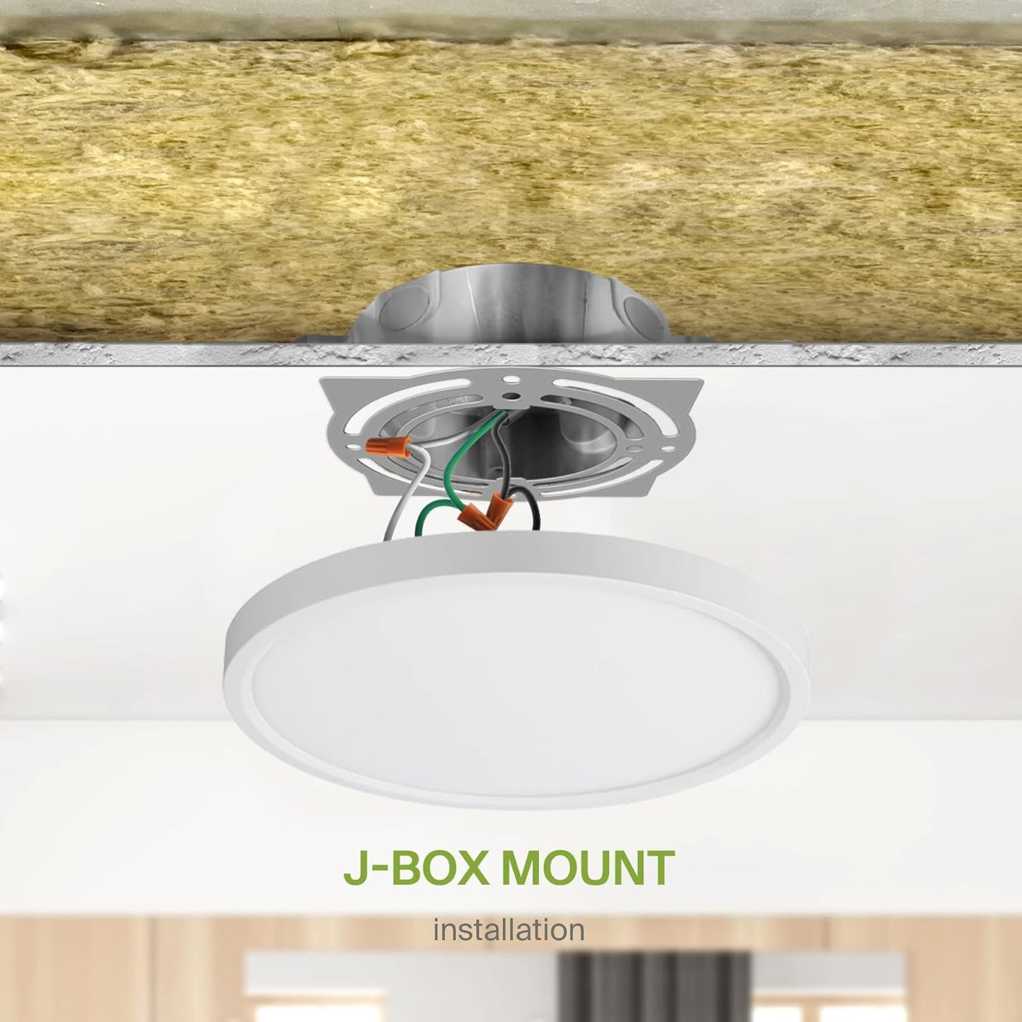 ASD Lighting LED Round Surface Mini Panel 5" 10W 120V CCT Selectable 3000/4000/5000K Dimmable White ETL Energy Star 6pack