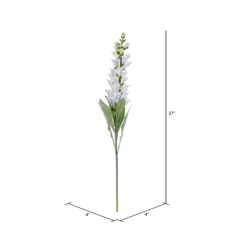 Vickerman 36" Artificial White Foxglove Stem