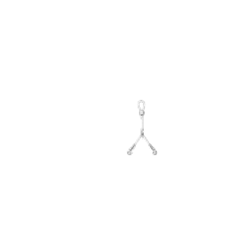 Westgate Adj. 20Ft 1/16In Single Suspension Cable With Y Hook Ends, Loop Gripper On Top, Commercial Indoor Lighting
