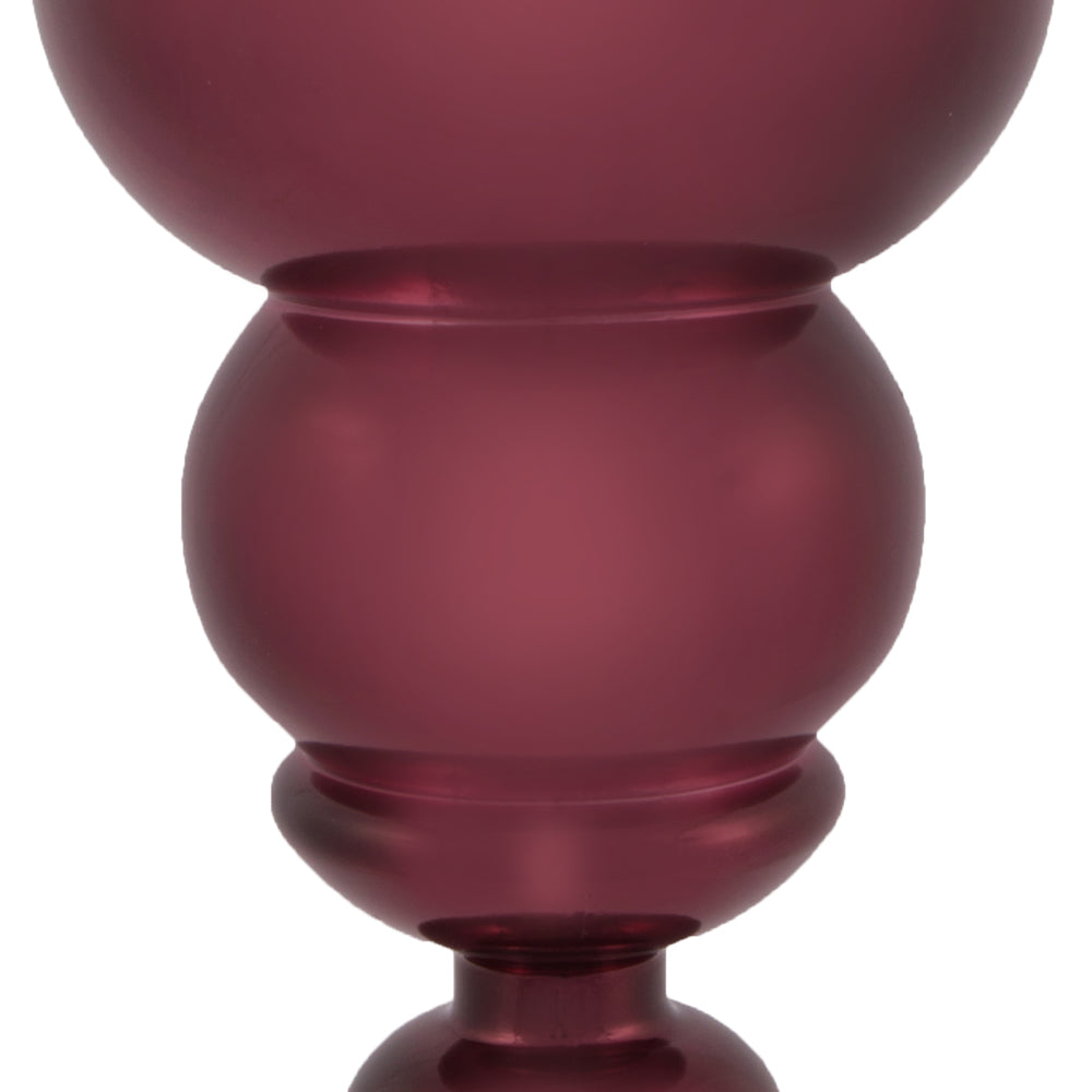 Vickerman 14" Burgundy Shiny Finial Ornament