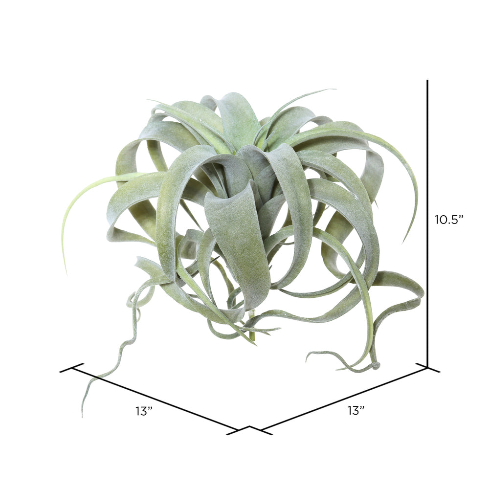 Vickerman 10.5" Artificial Green Tillandsia Pick.