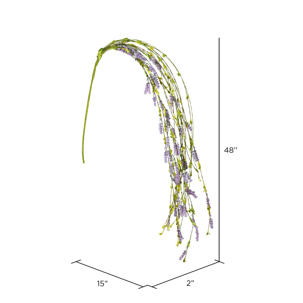 Vickerman 48" Artificial Purple Thistle Berry Hang Stem.