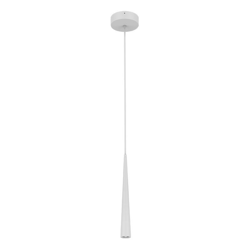 Westgate Cone-Shape Pendant Cylinder 16In X 2", 5Ft Cord, Select 3/6/9W, 30/40/50K, 0-10V Or TRIAC, Damp Loc, Wh, Residential Lighting, 3W/6W/9W, 720 Lumens Max., 30K/40K/50K, White Finish, TRIAC And 0-10V Dimming