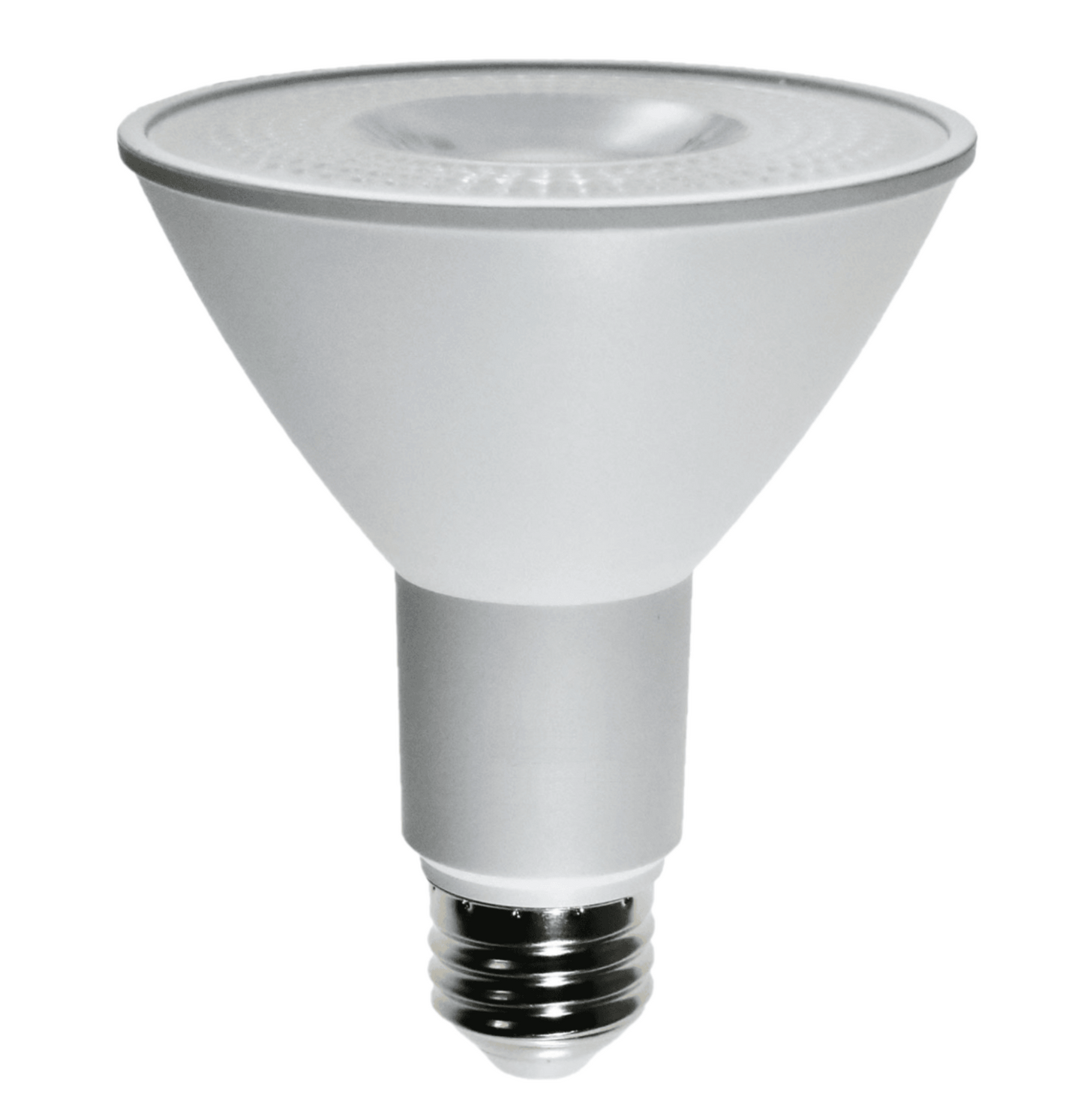 Damar PAR30 LED Long Neck Flood Light Bulb 8W 800 Lumen E26 Medium Base 3500K Neutral White Ideal for Track & Recessed Spot Light Bulbs 120V 40° Beam Angle White Finish Pack of 3