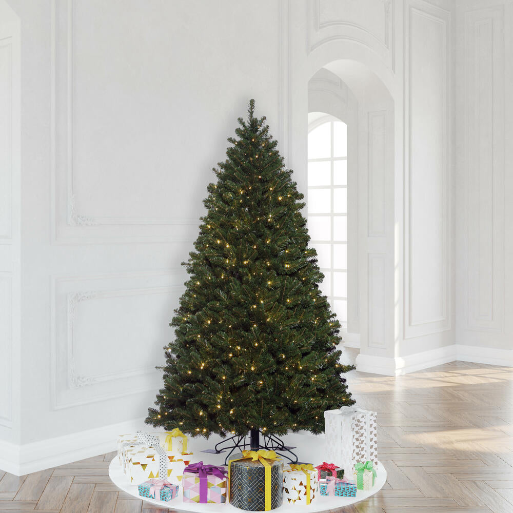 Vickerman 7.5' x 54" Oregon Fir Outdoor Artificial Christmas Tree Warm White Wide Angle LED Lights