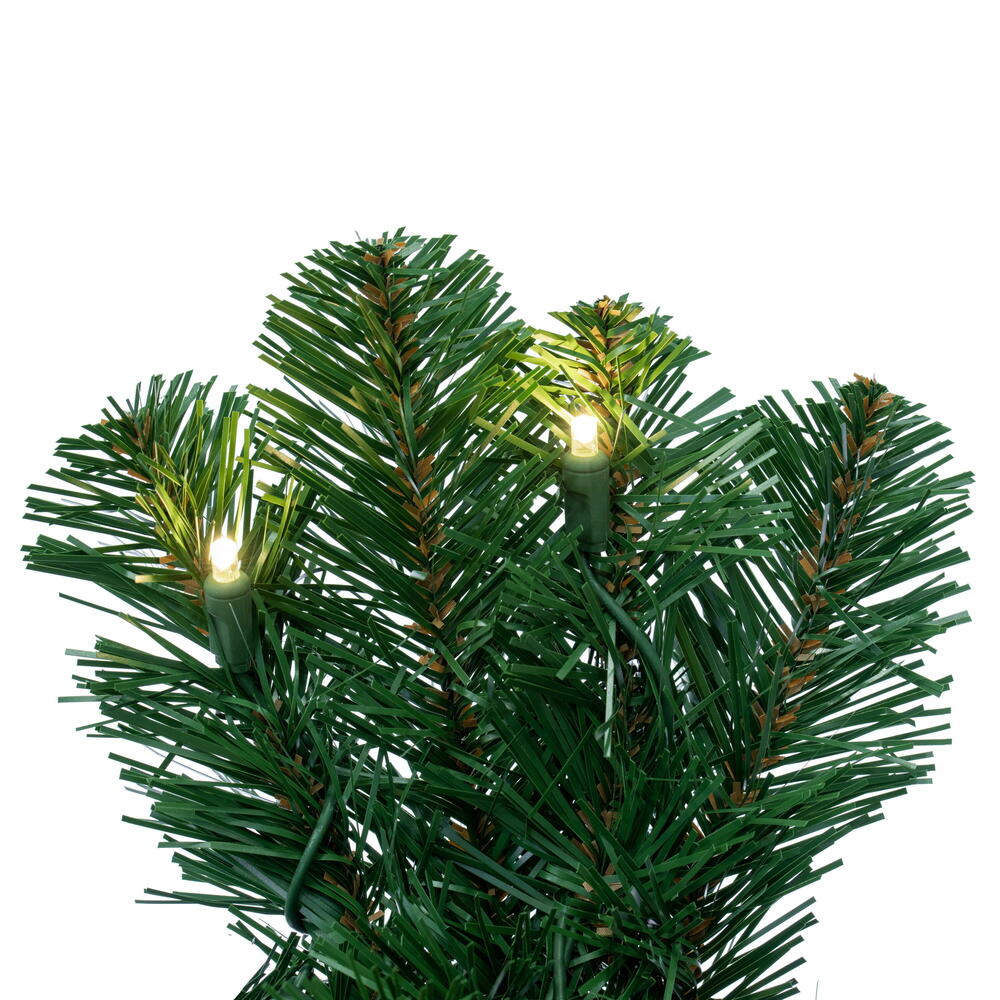 Vickerman 36" Grand Teton Artificial Christmas Square Wreath Warm White LED Lights