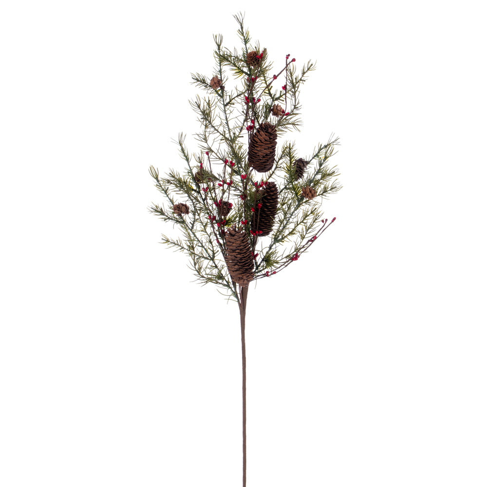 Vickerman 32" Green Artificial Leaf Spray 2 per bag.