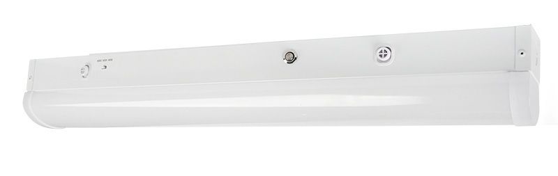 Westgate 2Ft Narrow Strip 20W 3Cct 35/4, Commercial Indoor Lighting, 20W, 2600 Lumens, 3500K/4000K/5000K, White Finish, 0~10V Dimming