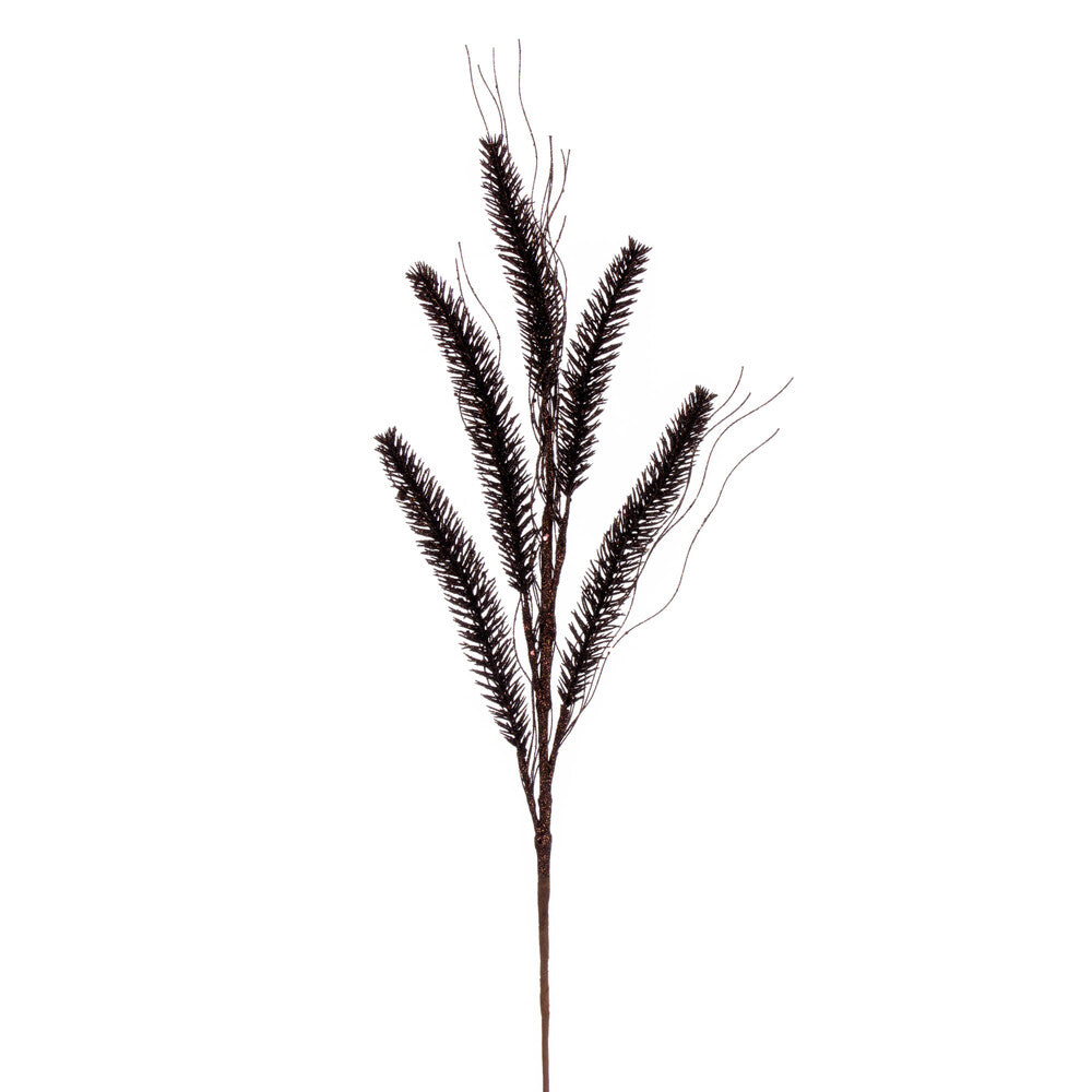 Vickerman 30" Chocolate Wheat Glitter Spray 6 per bag.