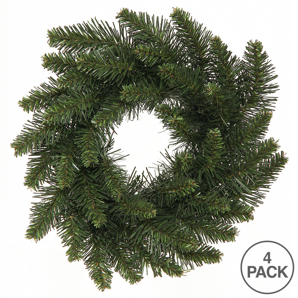 Vickerman 12" Camdon Fir Artificial Christmas wreath unlit Set of 4