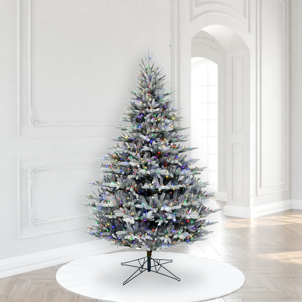Vickerman 6.5' x 51" Douglas Blue Fir Artificial Christmas Tree Multi-colored Dura-Lit LED lights