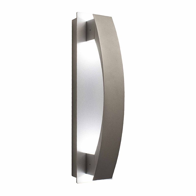 Westgate Crest Wall Scone Cover, Lunette Type , Silver, Outdoor Lighting, Silver Finish