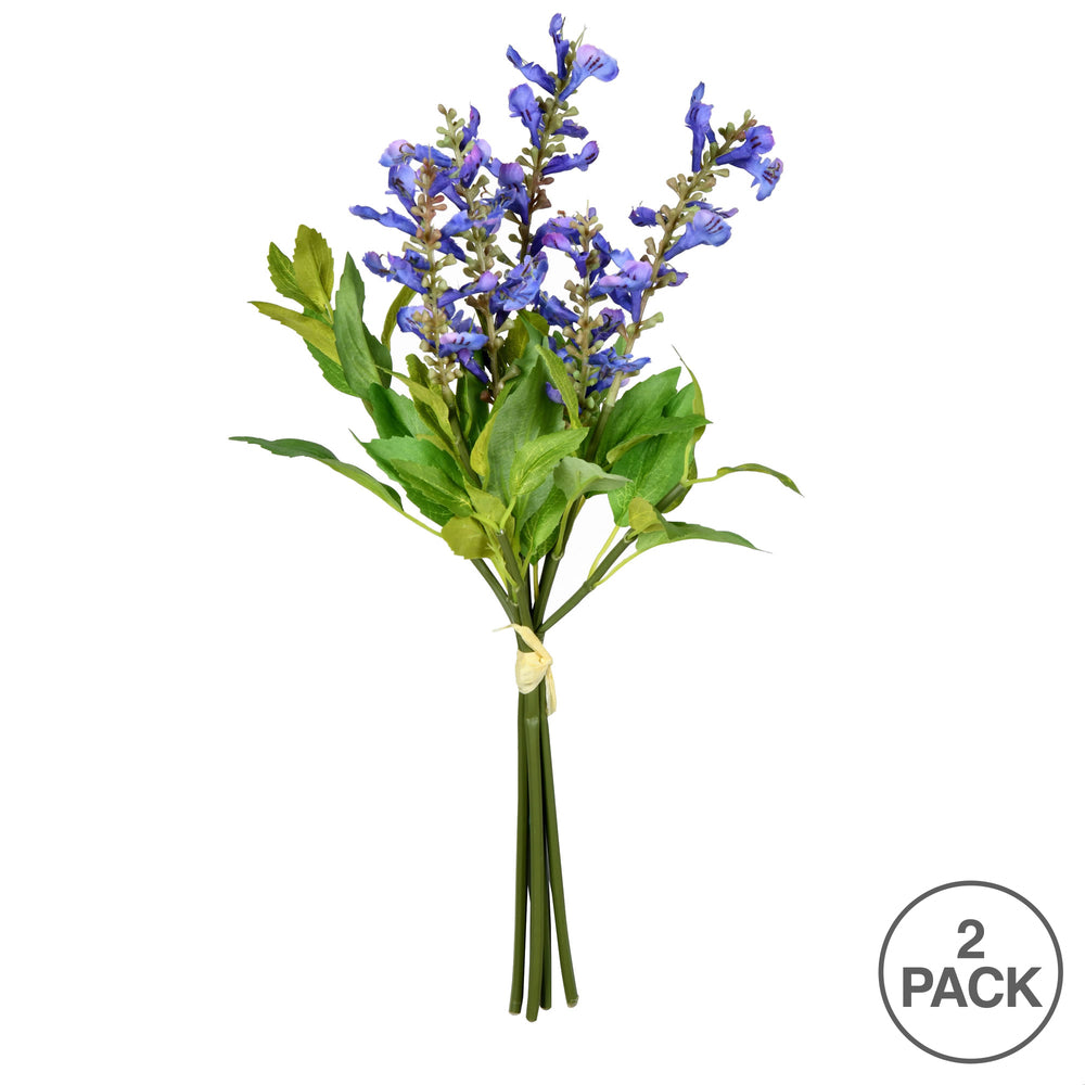 Vickerman 15'' Artificial Purple Sage Bundle Pack of 2