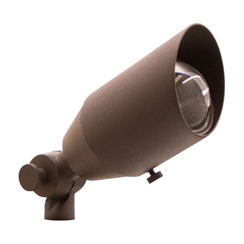 Westgate Solid Brass Landscape Uplight 5W, 12V AC/DC, IP65, 300 Lumens, 3000K, 90°~10° Adj, Bronzed Sold Brass, Landscape Lighting , 5W, 400 Lumens, 3000K, Bronze Brass Finish