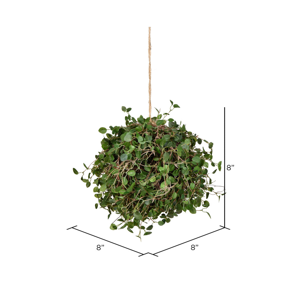 Vickerman 8" Artificial Green Angel Vine kissing ball.