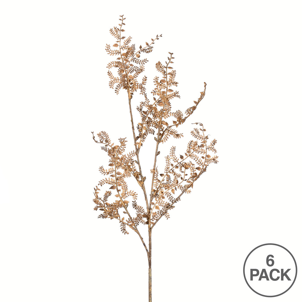 Vickerman 27" Artificial Snake Fern Spray. Includes 6 sprays per pack.