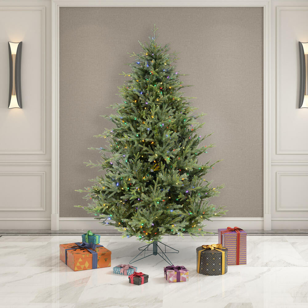 Vickerman 7.5' Itasca Fraser Artificial Christmas Tree 750 Dura-Lit® Multi-Colored LED Lights