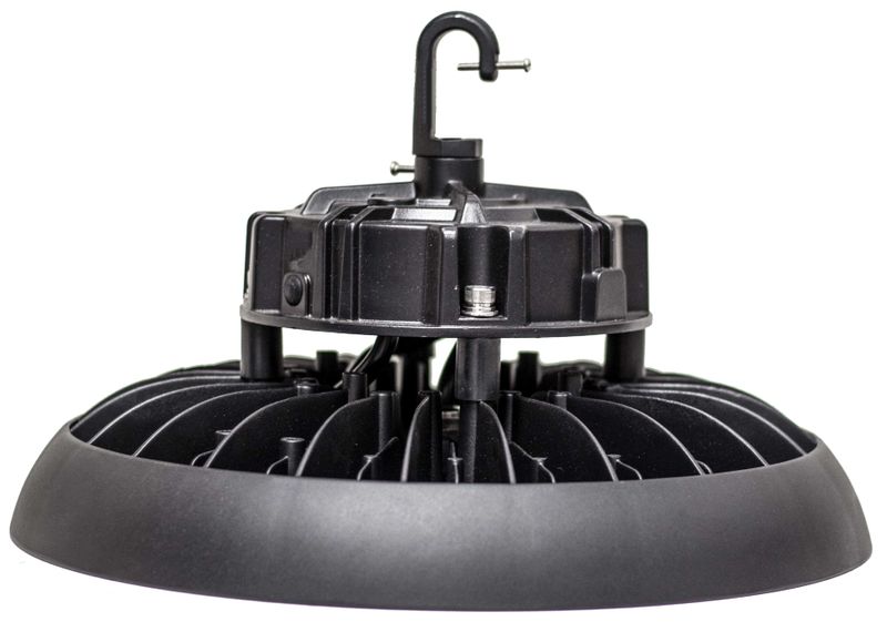 Westgate LED High-Lumen UFO High Bay, 110° Beam Angle, Industrial Lighting, 240W, 31200 Lumens, 5000K, Black Finish, 1~10V Dimmable