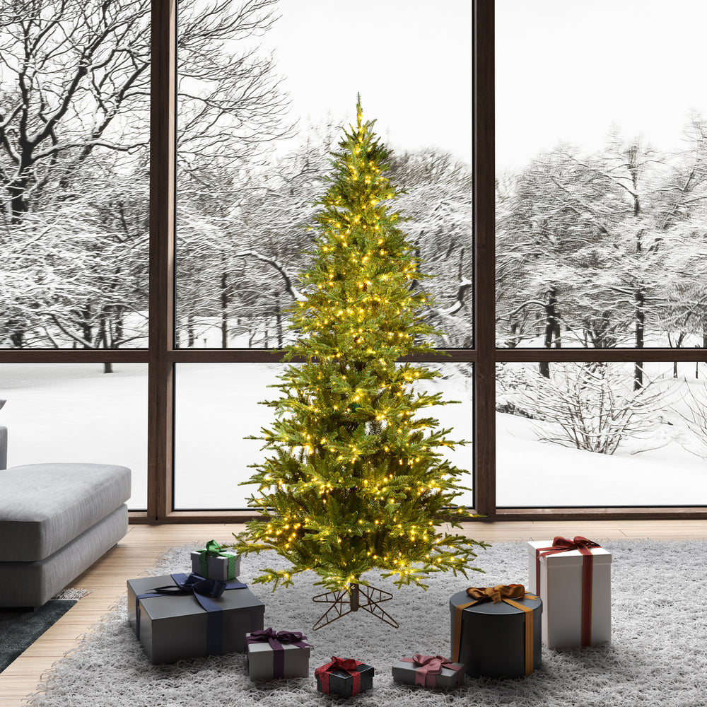 Vickerman 6.5' x 42" Kamas Fraser Fir Artificial Christmas Tree Warm White Dura-lit LED Lights