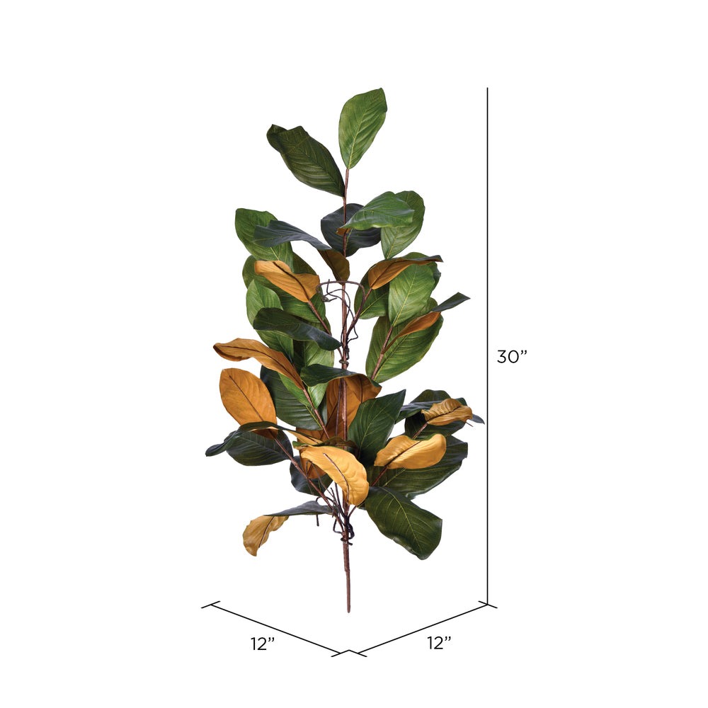 Vickerman 30" Artificial Green Magnolia Swag.