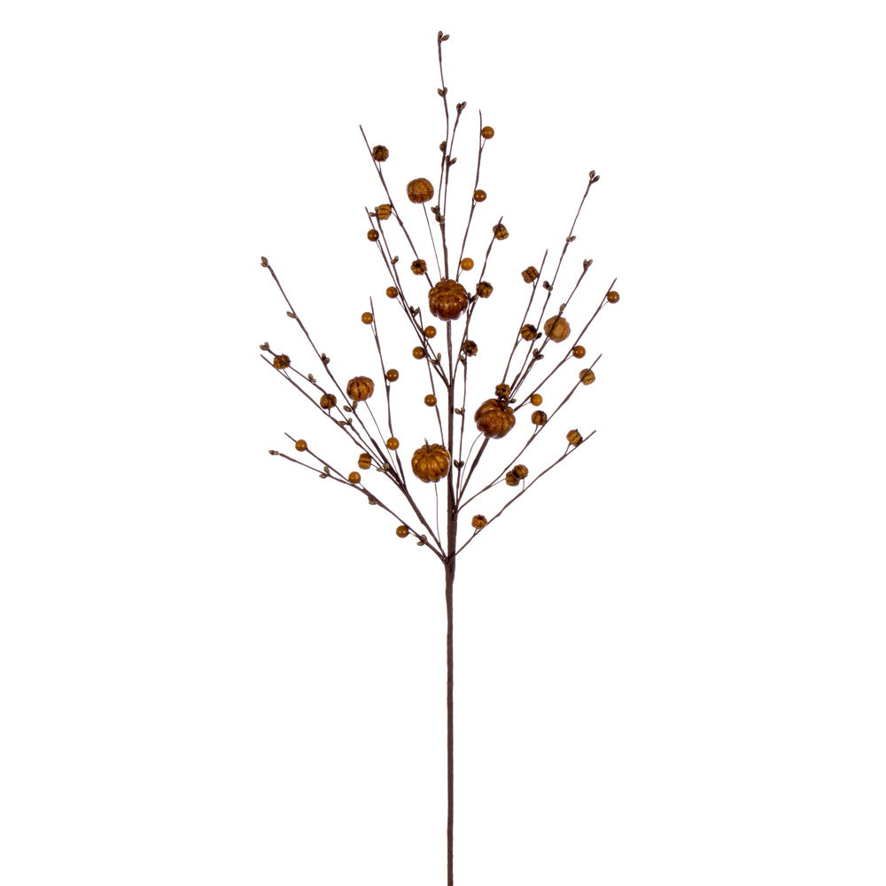 Vickerman 32" Olive Green Artificial Pumpkin Berry Spray 3 per bag.