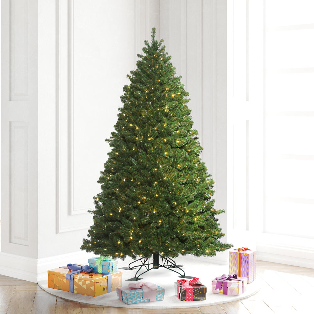 Vickerman 5.5' x 44" Oregon Fir Outdoor Artificial Christmas Tree Warm White Wide Angle LED Lights