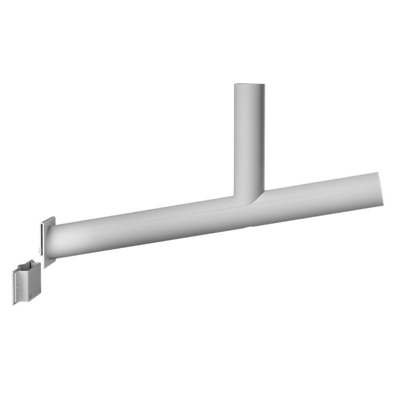 Westgate Wall-Mounting Arm For Split Solar Lights, Outdoor Lighting, Grey Finish