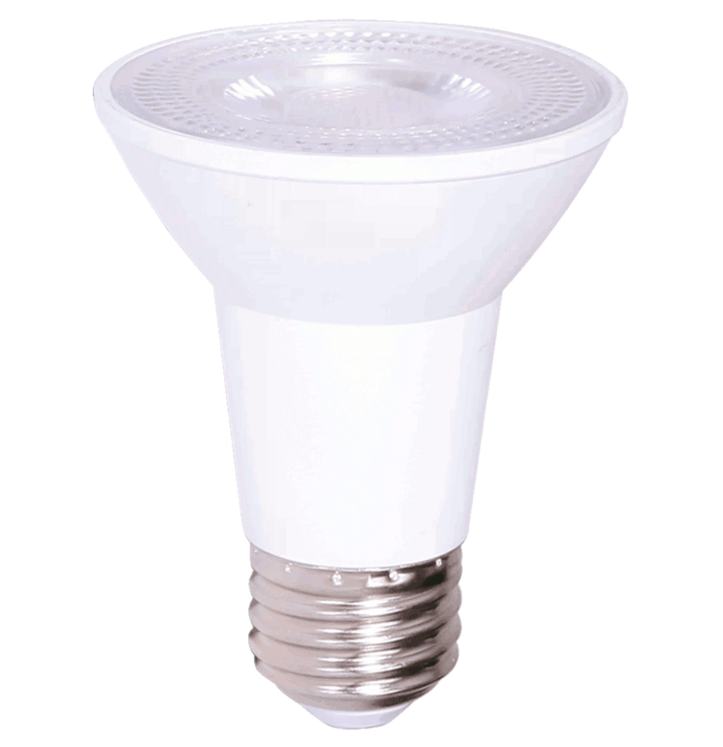 Damar PAR20 LED Long Neck Flood Light Bulb 7W 500 Lumen E26 Medium Base 6500K Daylight Ideal for Track & Recessed Spot Light Bulbs 120V CRI80 40° Beam Angle White Finish Pack of 3