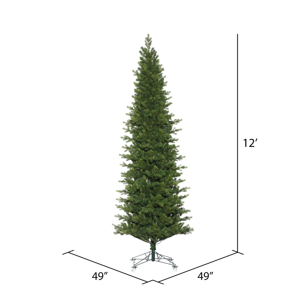 Vickerman 12' x 49" Eagle Fraser Slim Artificial Christmas Tree Unlit