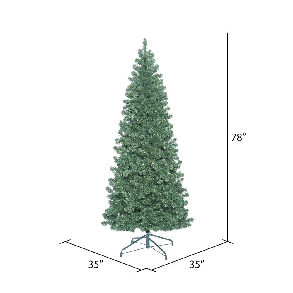 Vickerman 6.5' Oregon Fir Slim Artificial Christmas Tree Unlit