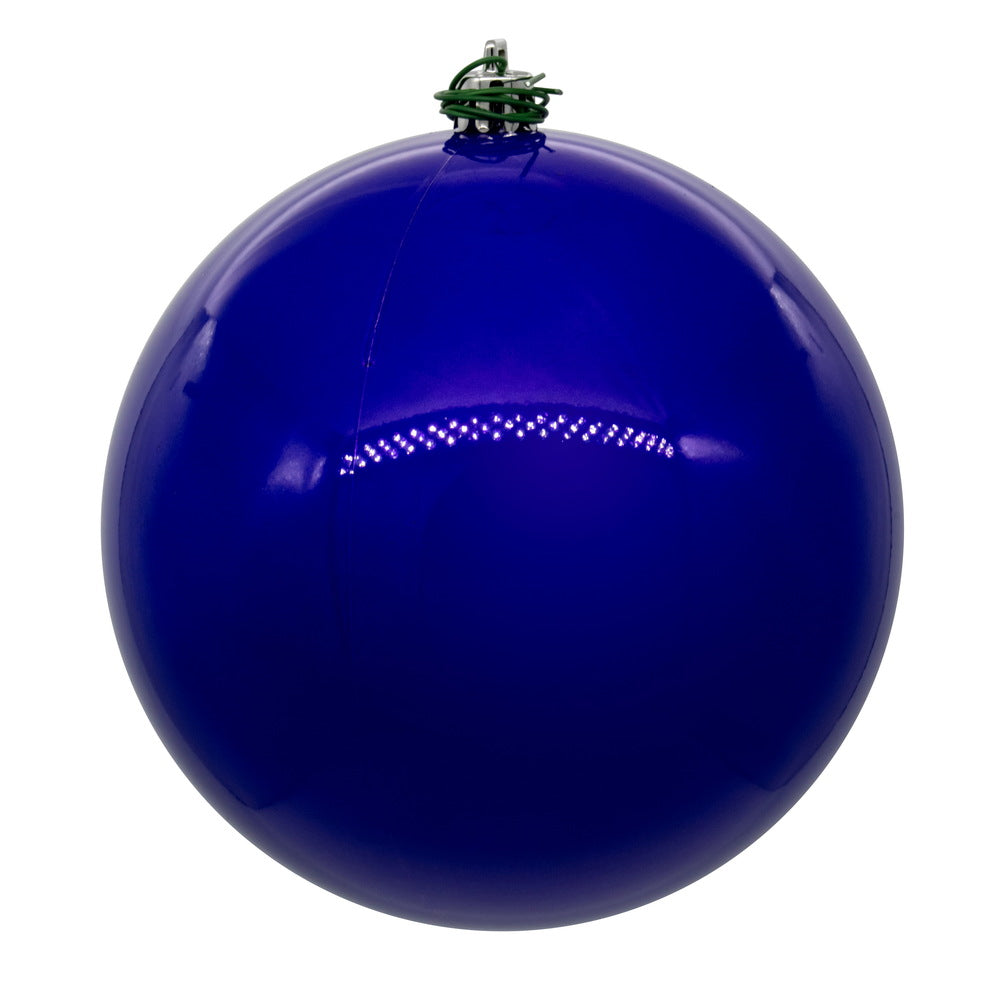Vickerman 10" Purple Pearl UV Drilled Ball Ornament 1 per bag.