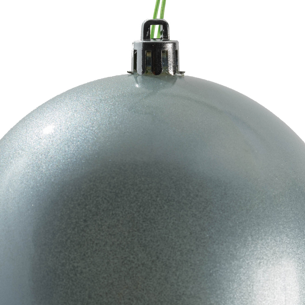 Vickerman 4.75" Periwinkle Candy Ball Ornament 4 per Bag