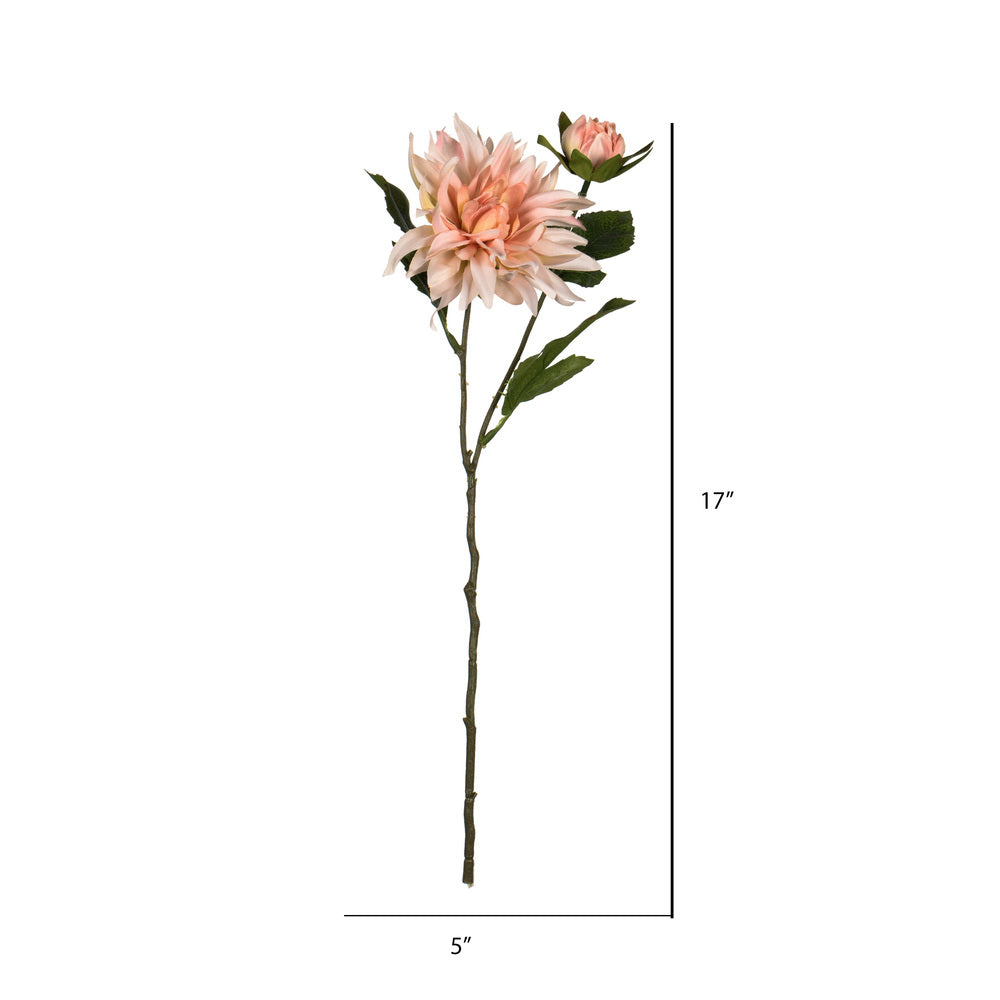 Vickerman 17" Artificial Peach Dahlia Spray. Includes 6 sprays per pack.